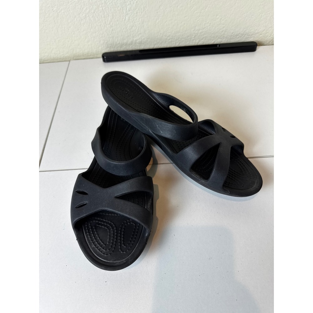 Crocs Kelli Twist Sandals Women Size 10 Strappy Comfort Slip On‎ Beach Resort